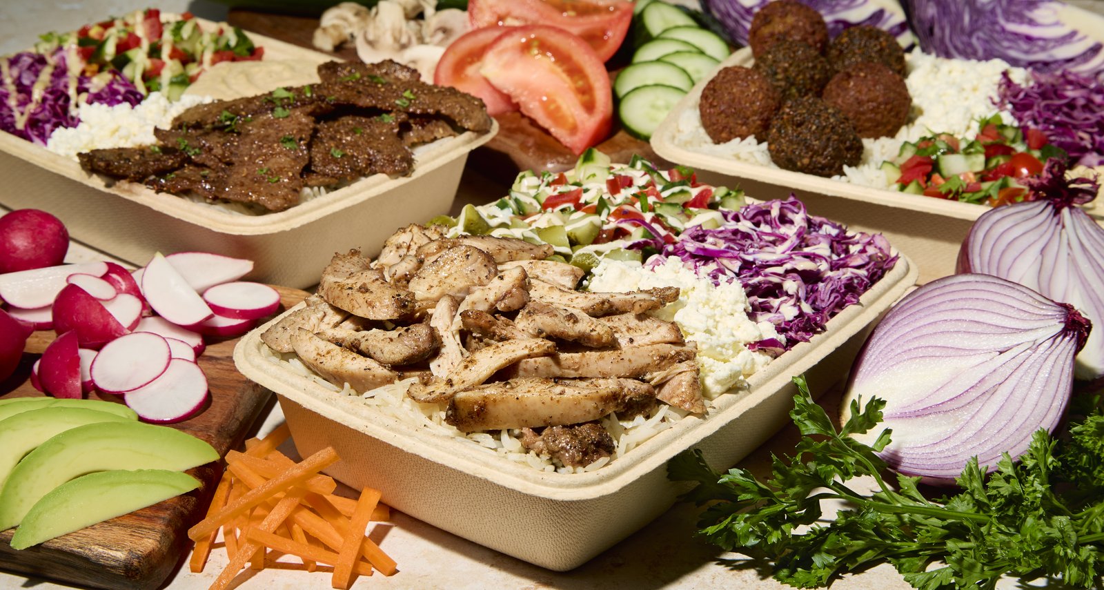 2 free falafel pieces with hummus